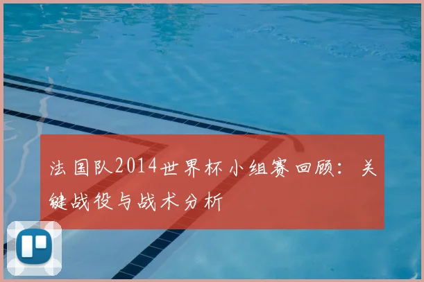 法国队2014世界杯小组赛回顾：关键战役与战术分析